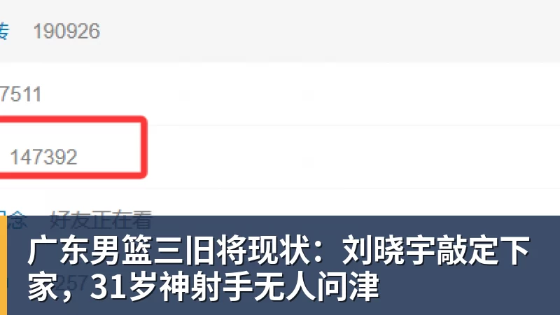 广东男篮三旧将现状：刘晓宇敲定下家，31岁神射手无人问津
