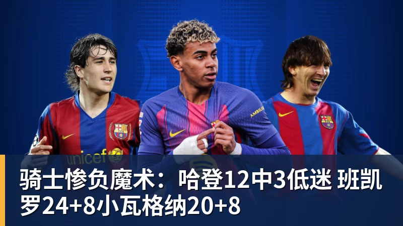 骑士惨负魔术:哈登12中3低迷 班凯罗24+8小瓦格纳20+8